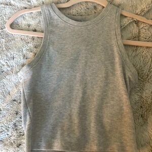 Grey Crop Top Tank Top Size:S from Tilly’s